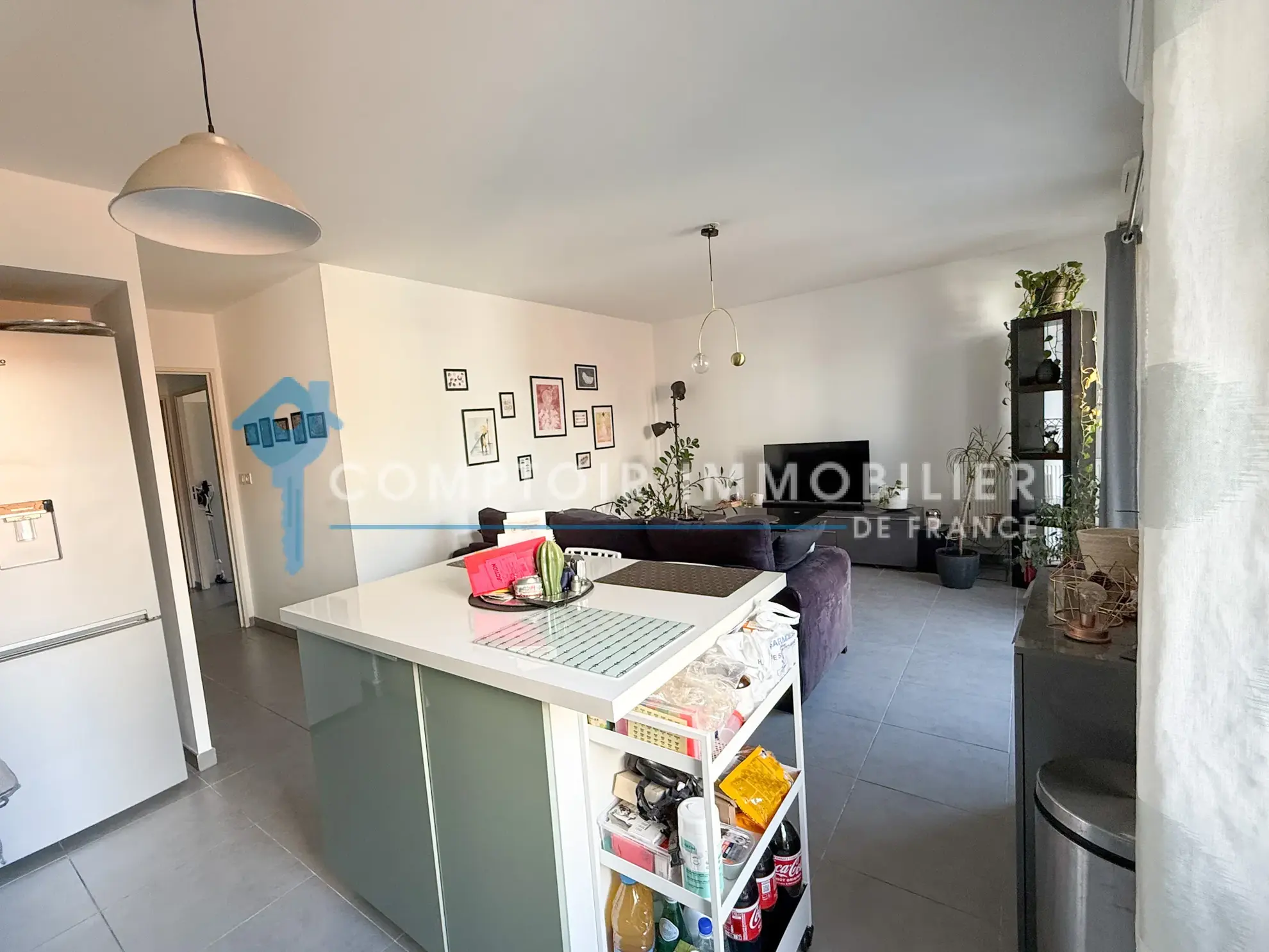 Appartement T3 avec terrasse, parking et vue à Marseille - Hauts de Saint-Marthe 
