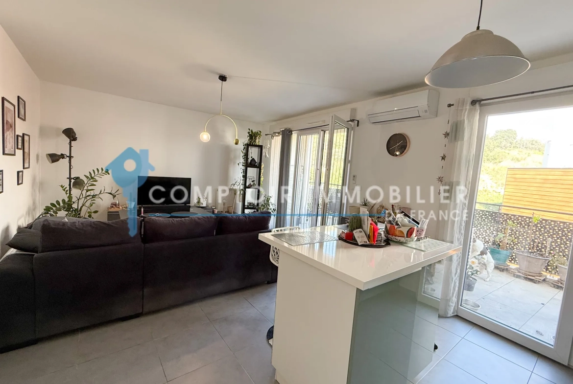 Appartement T3 avec terrasse, parking et vue à Marseille - Hauts de Saint-Marthe 