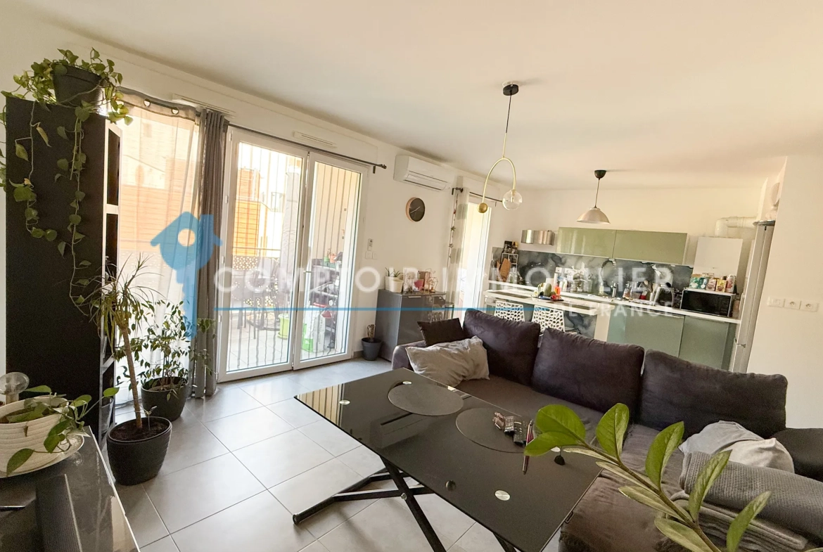 Appartement T3 avec terrasse, parking et vue à Marseille - Hauts de Saint-Marthe 