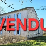 Maison en pierre de 98 m² avec terrain à Lavardac (47) - 3 chambres, garage et vie de plain-pied