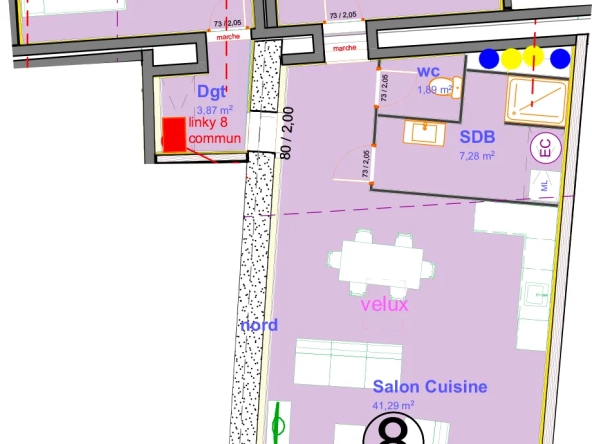 Appartement T3 moderne de 75,40 m² à Jonquières, norme RE 2020, avec cave et parking 