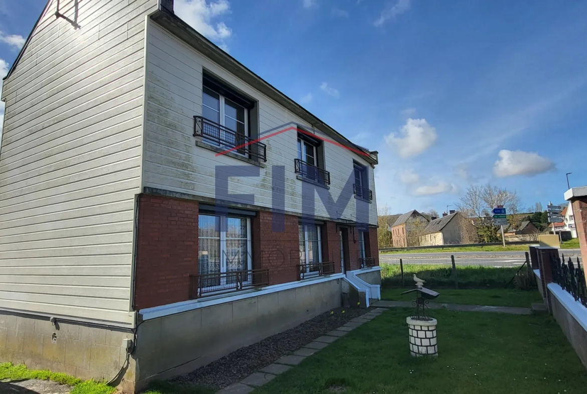 Maison lumineuse de 97 m² proche Dieppe avec 3 chambres et terrain clos 