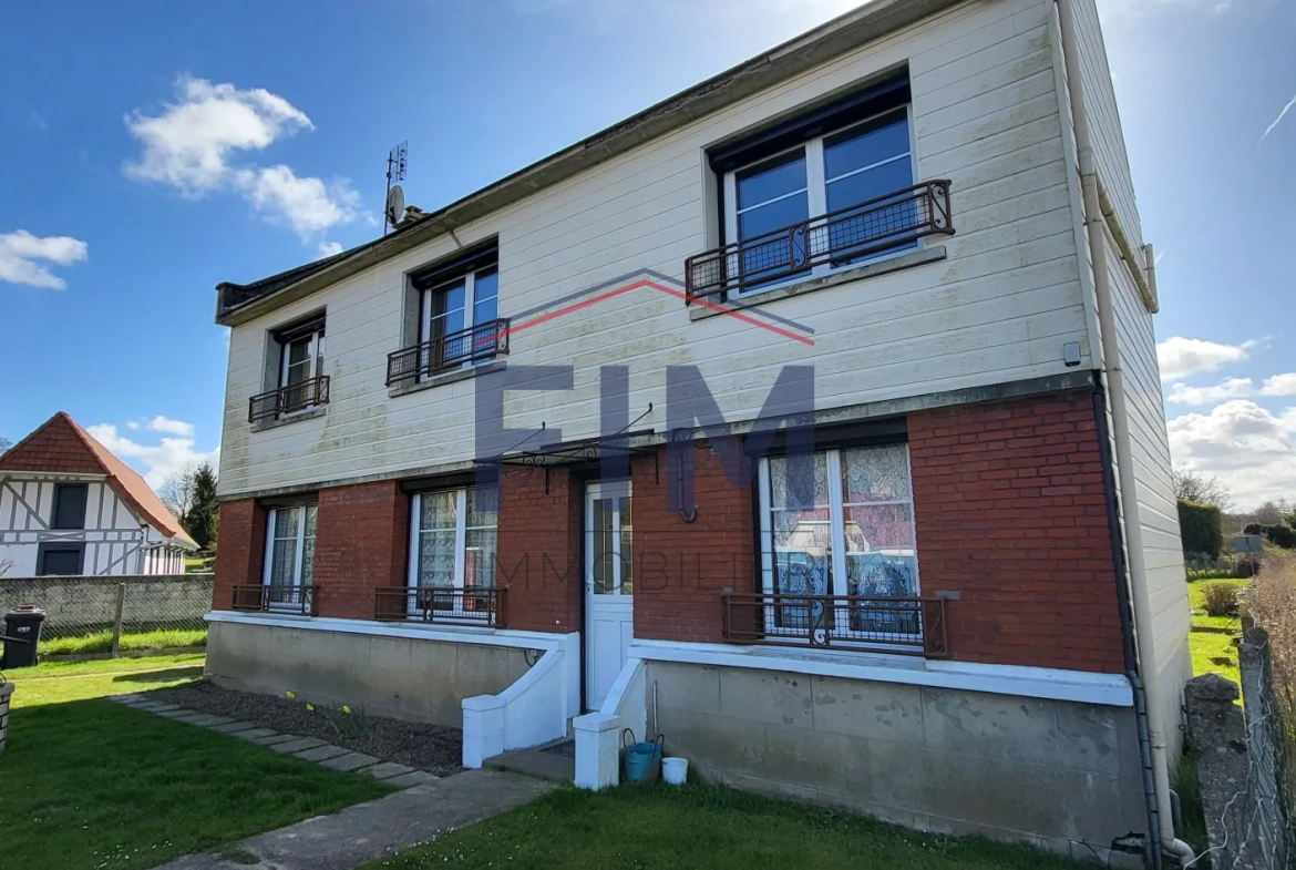 Maison lumineuse de 97 m² proche Dieppe avec 3 chambres et terrain clos 