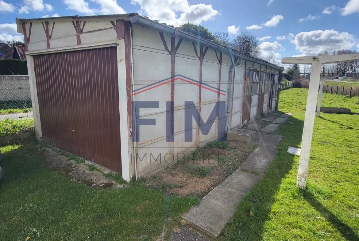 Maison lumineuse de 97 m² proche Dieppe avec 3 chambres et terrain clos 