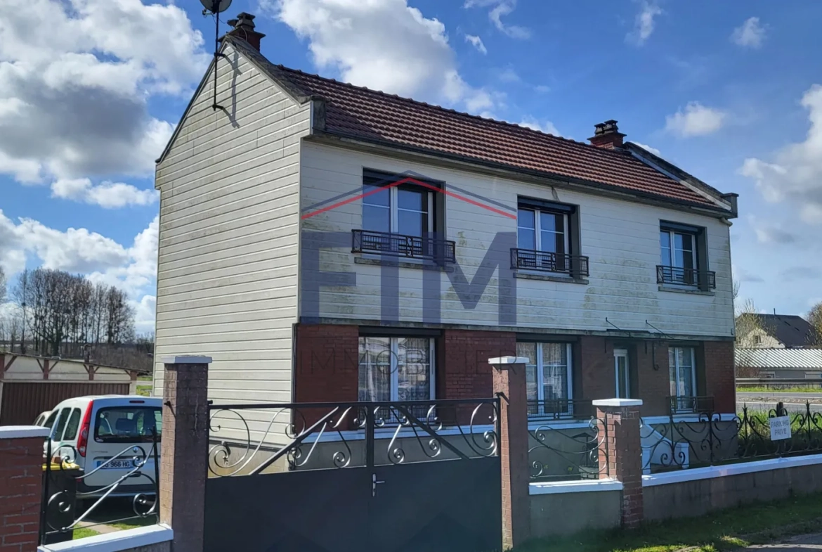 Maison lumineuse de 97 m² proche Dieppe avec 3 chambres et terrain clos 