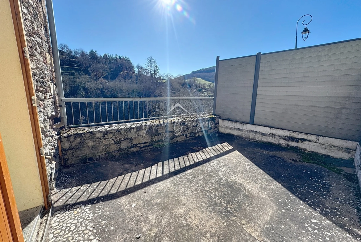 Maison en pierres avec terrasse et vue dégagée à Saint-Sernin-sur-Rance - 3 pièces 