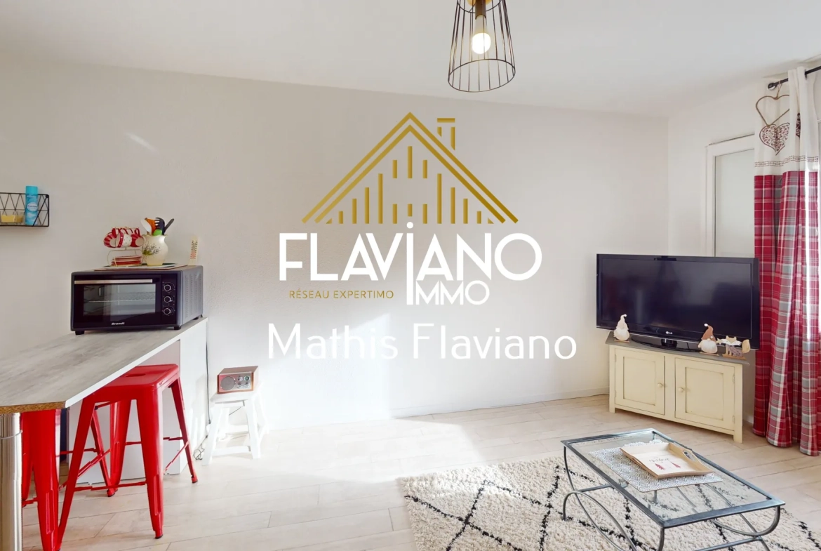Studio meublé de 33 m² à Barcelonnette avec parking et proximité stations de ski 