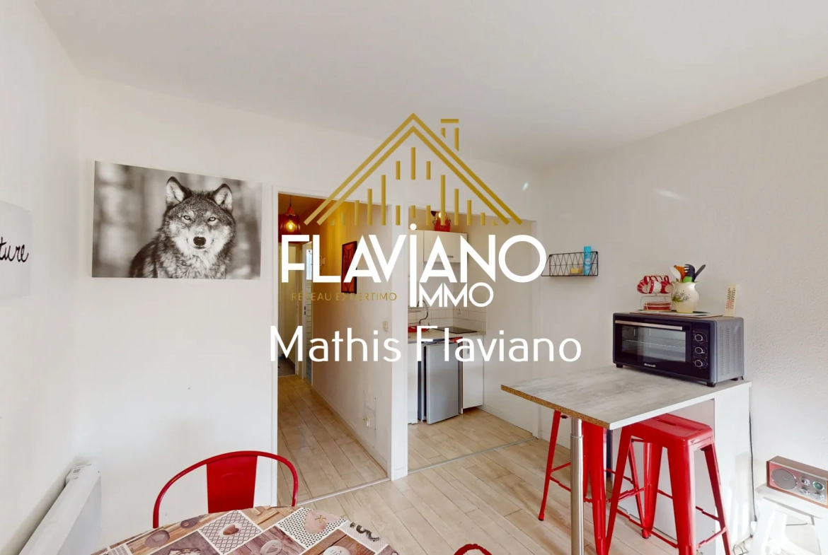 Studio meublé de 33 m² à Barcelonnette avec parking et proximité stations de ski 