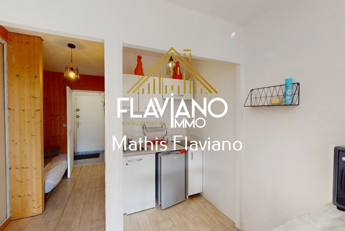 Studio meublé de 33 m² à Barcelonnette avec parking et proximité stations de ski 