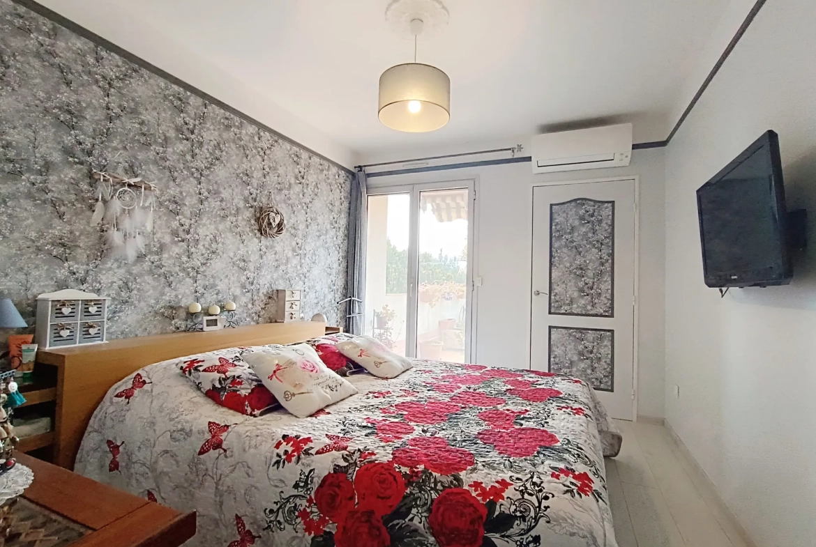 Appartement de 3 pièces avec terrasse panoramique à Grasse dans résidence seniors sécurisée 