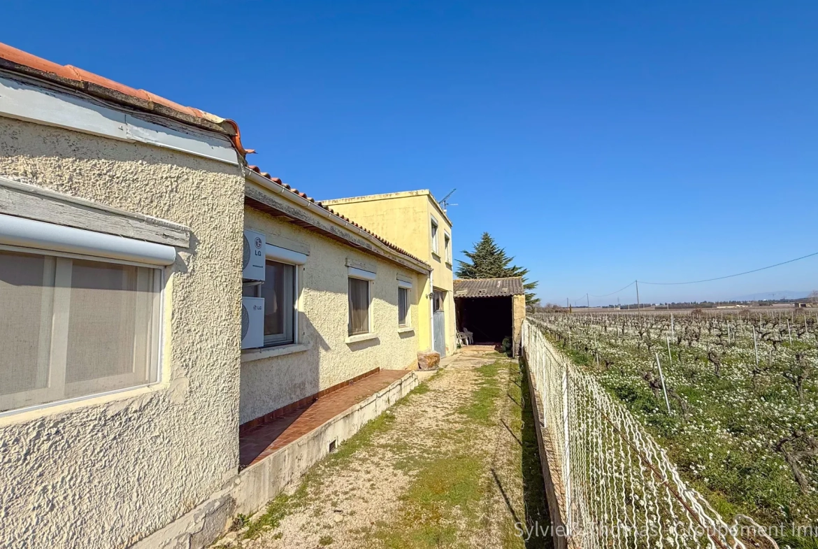 Maison à rénover de 91 m² avec vue sur le Mont Ventoux à Orange 