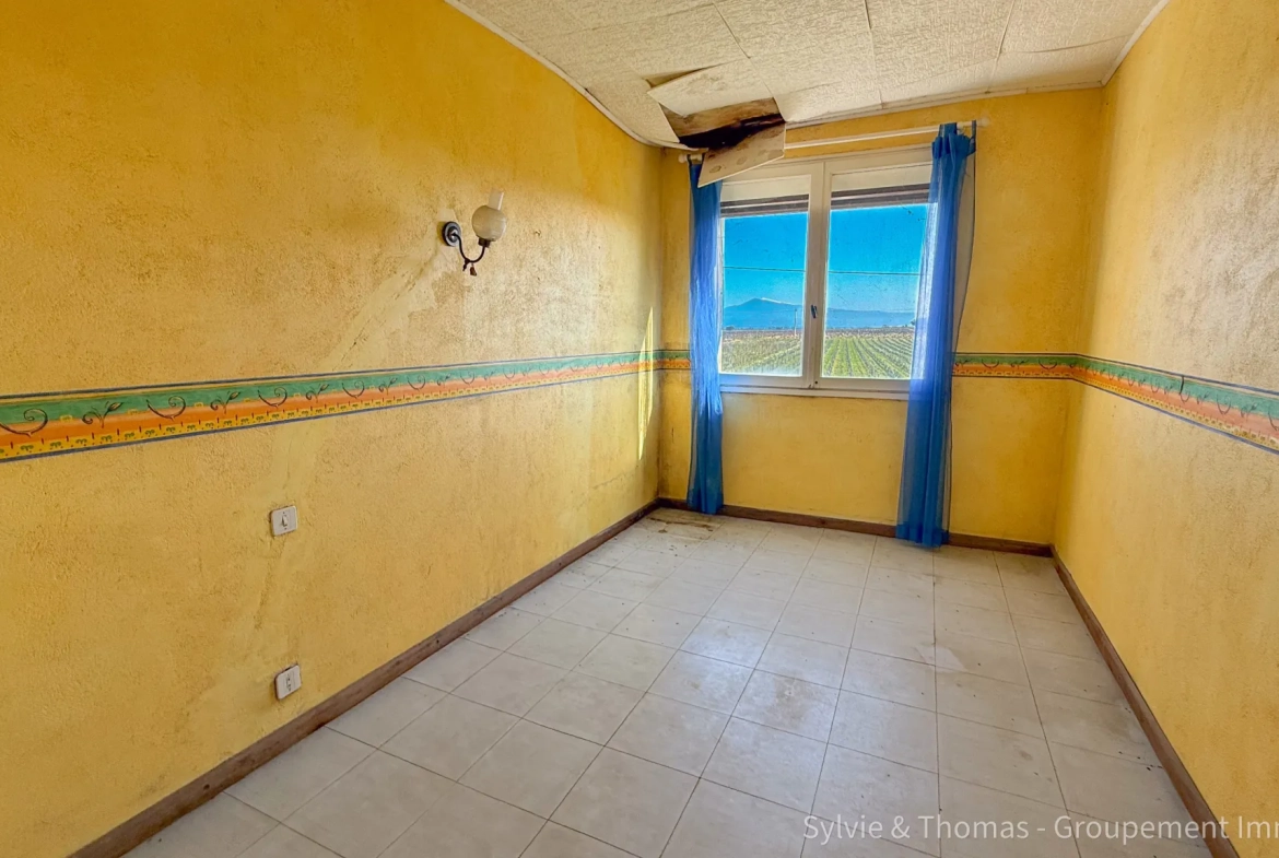 Maison à rénover de 91 m² avec vue sur le Mont Ventoux à Orange 