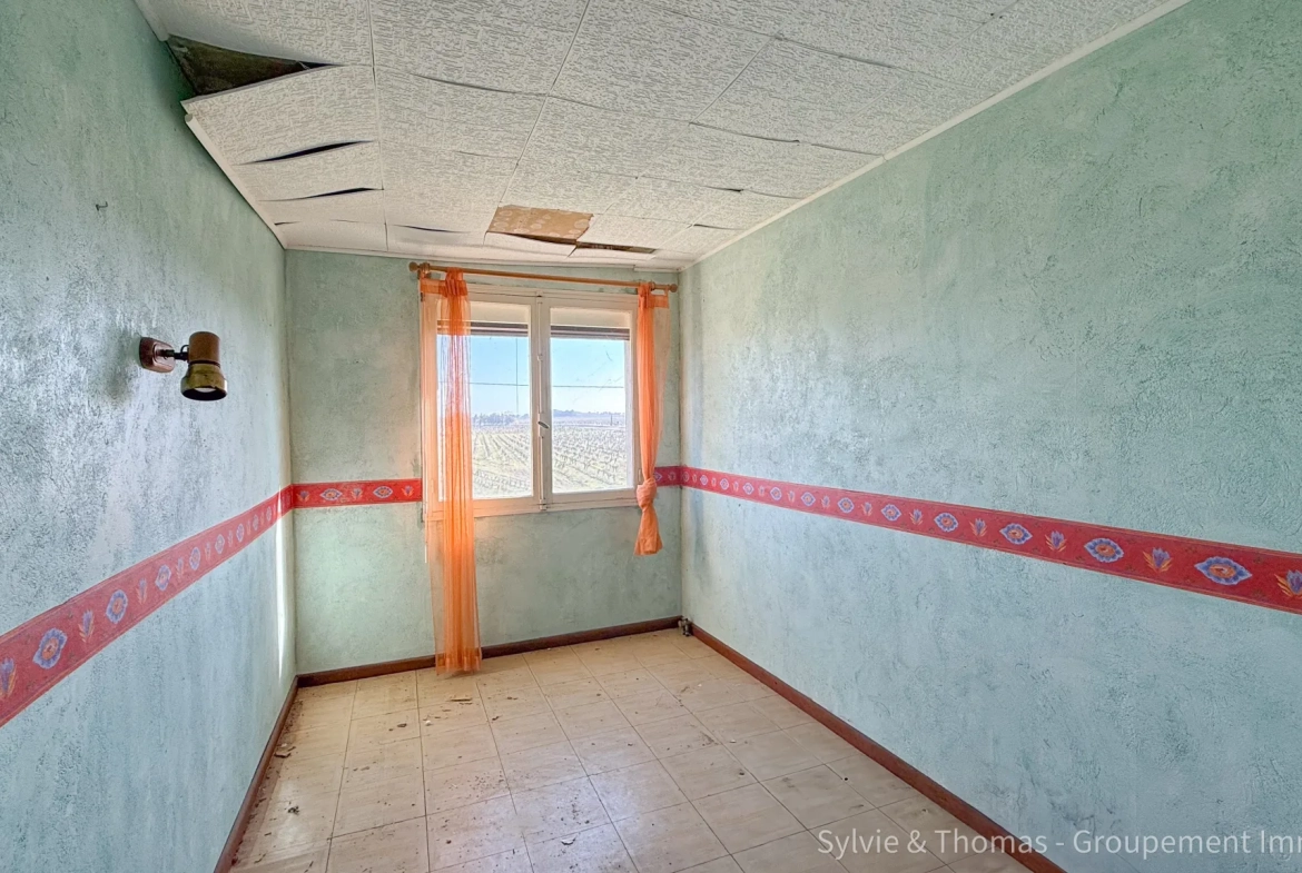 Maison à rénover de 91 m² avec vue sur le Mont Ventoux à Orange 