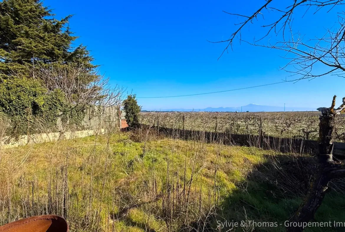 Maison à rénover de 91 m² avec vue sur le Mont Ventoux à Orange 