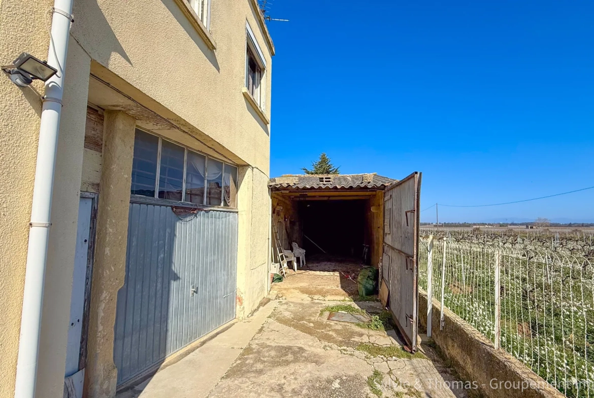 Maison à rénover de 91 m² avec vue sur le Mont Ventoux à Orange 