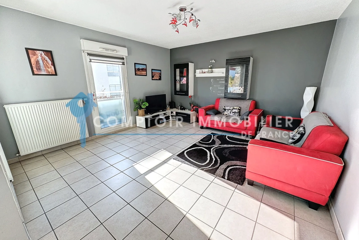 A vendre T3 récent avec terrasse sud à Saint-Martin-d'Hères - Excellent état 
