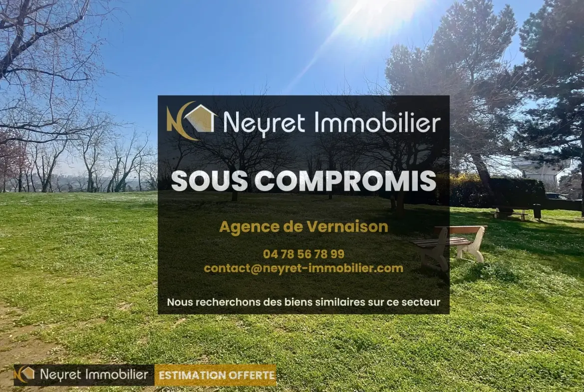 Appartement T3 à Oullins avec parking, calme et lumineux - Idéal investisseurs et primo-accédants 
