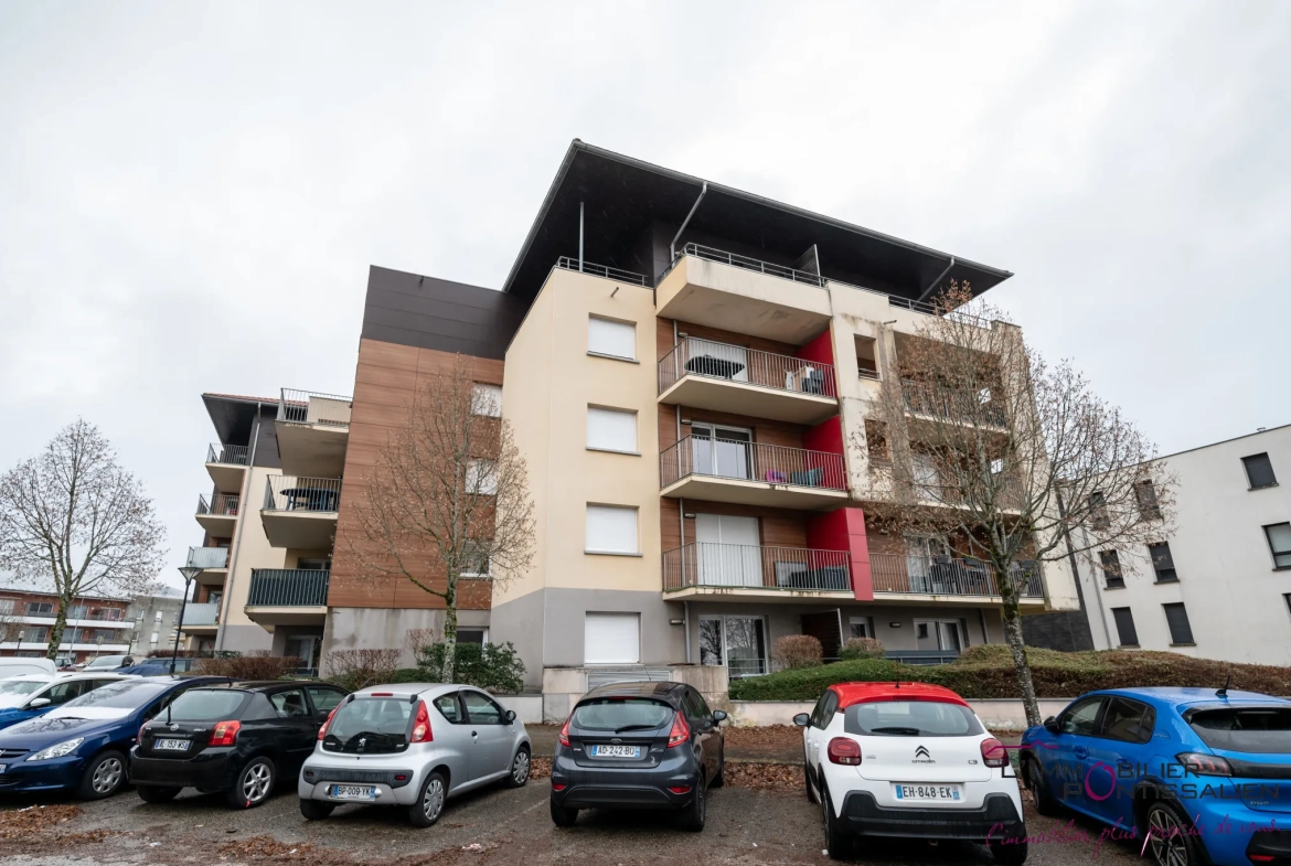 Appartement 3 pièces avec 2 terrasses, garage à Pontarlier 