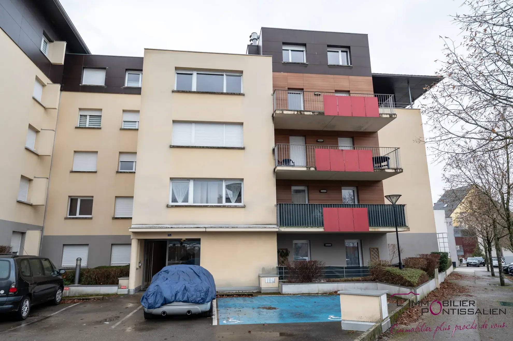 Appartement 3 pièces avec 2 terrasses, garage à Pontarlier 