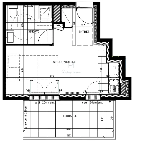 Studio avec terrasse à vendre à Colombes - 29,6 m² 
