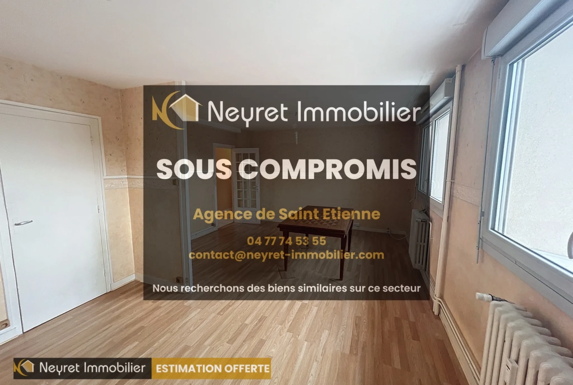 Appartement T4 avec cave et stationnement à Saint-Chamond 