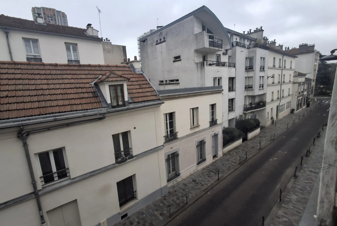 Studio à vendre Paris 13 face au parc de Choisy avec cave en dernier étage 