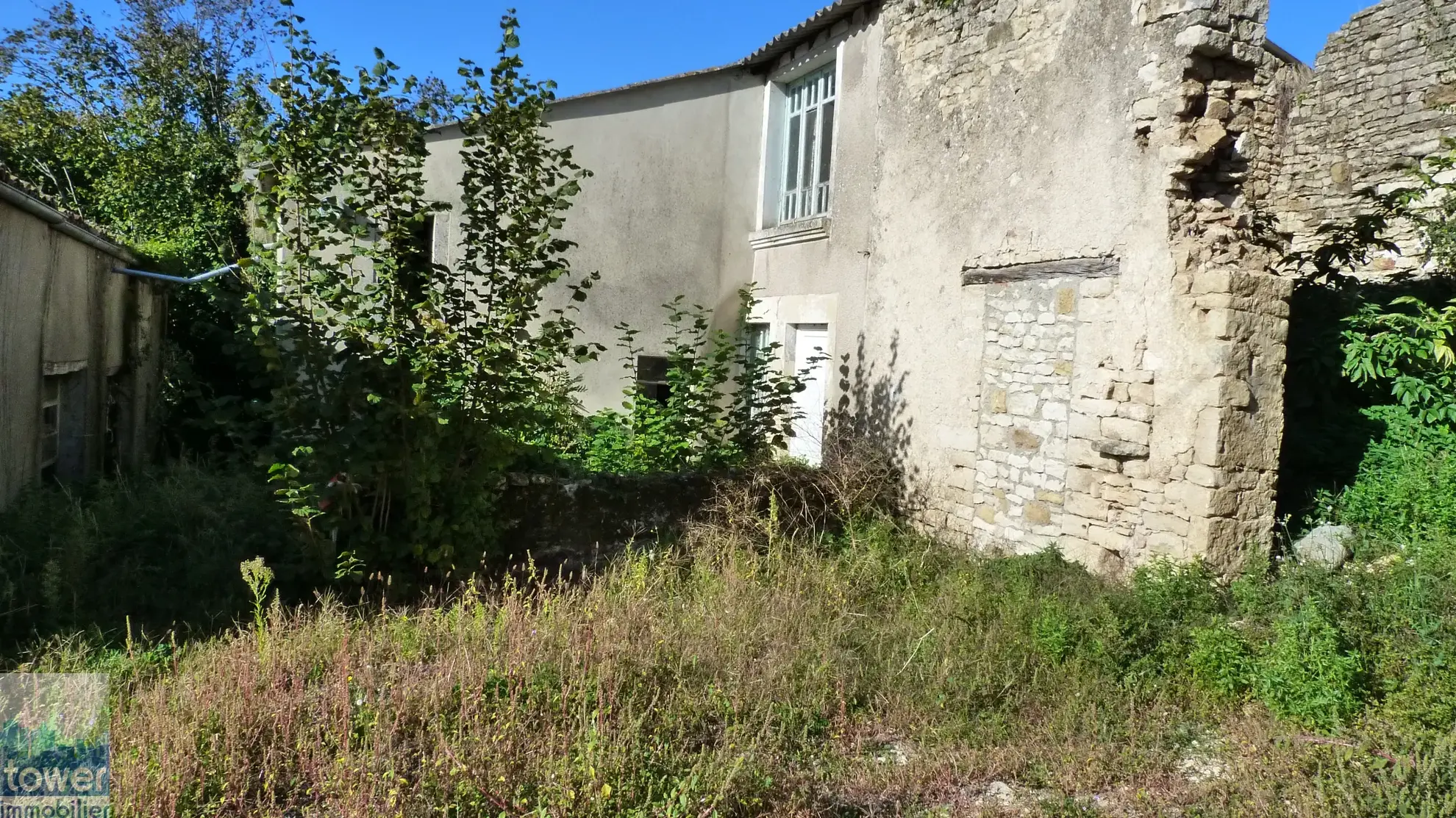 Charmante maison de campagne à rénover avec grange à Saint Georges de Noisné 