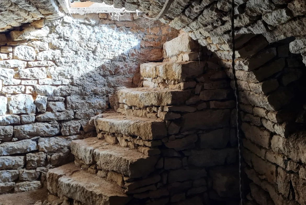 Charmante maison de campagne à rénover avec grange à Saint Georges de Noisné 