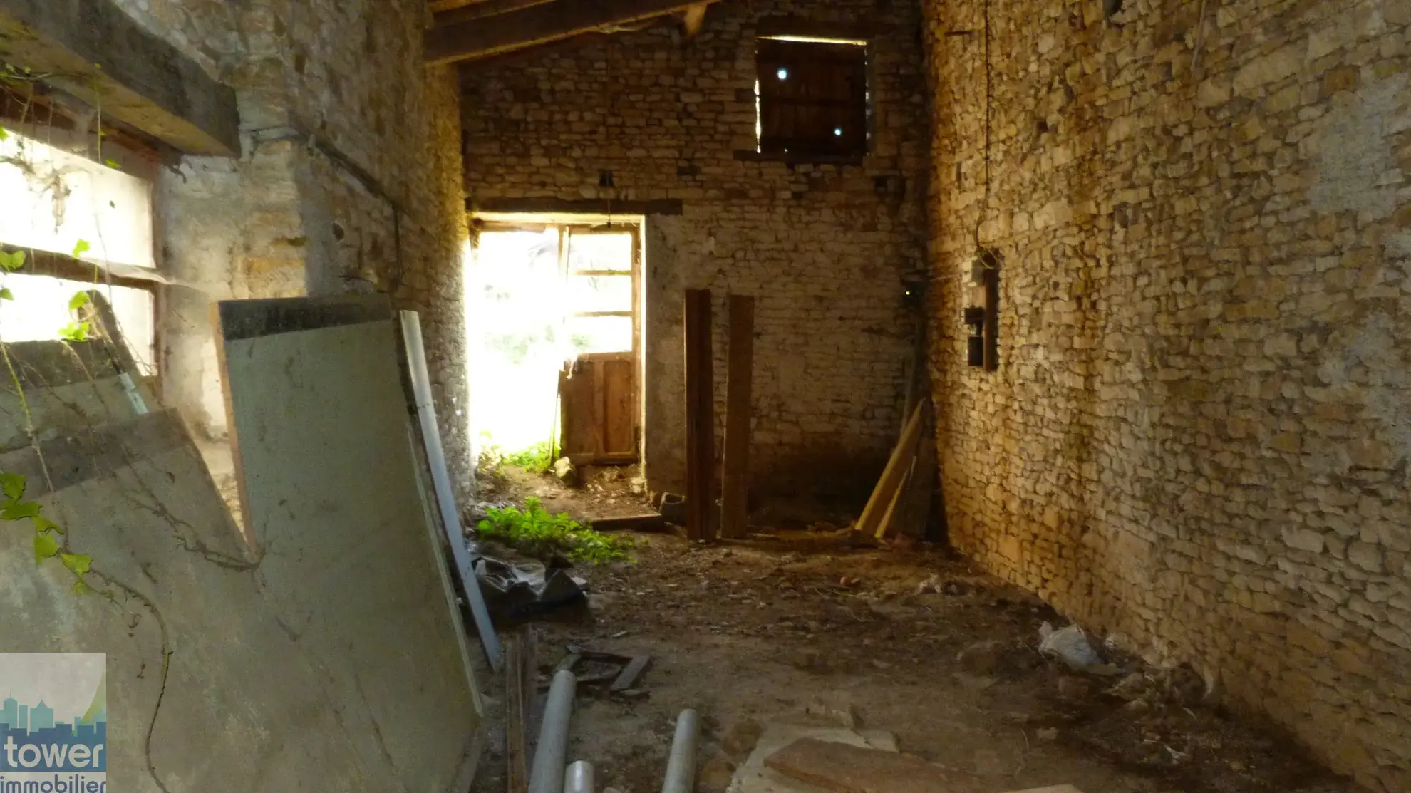 Charmante maison de campagne à rénover avec grange à Saint Georges de Noisné 