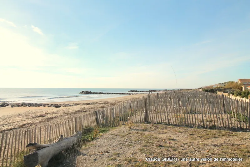 Maison de plage T3 avec jardin et stationnement à Frontignan-plage 