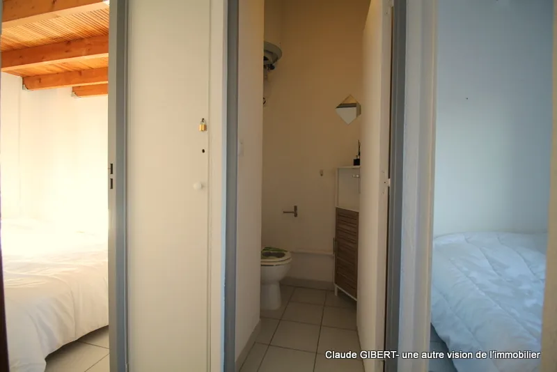 Maison de plage T3 avec jardin et stationnement à Frontignan-plage 