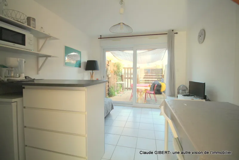 Maison de plage T3 avec jardin et stationnement à Frontignan-plage 