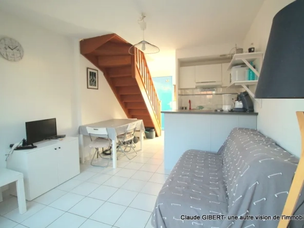 Maison de plage T3 avec jardin et stationnement à Frontignan-plage