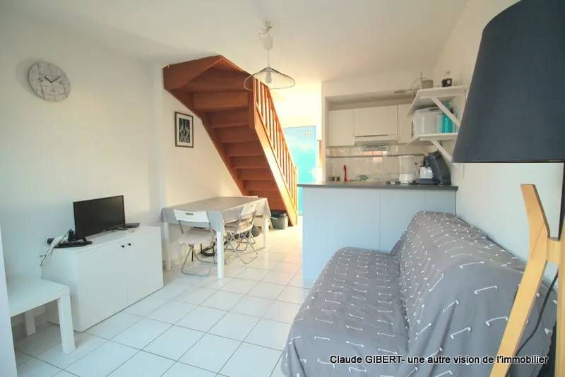 Maison de plage T3 avec jardin et stationnement à Frontignan-plage 