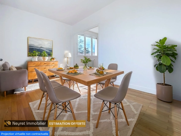 Appartement T4 avec balcon, cave et parking à Grigny-sur-Rhône 