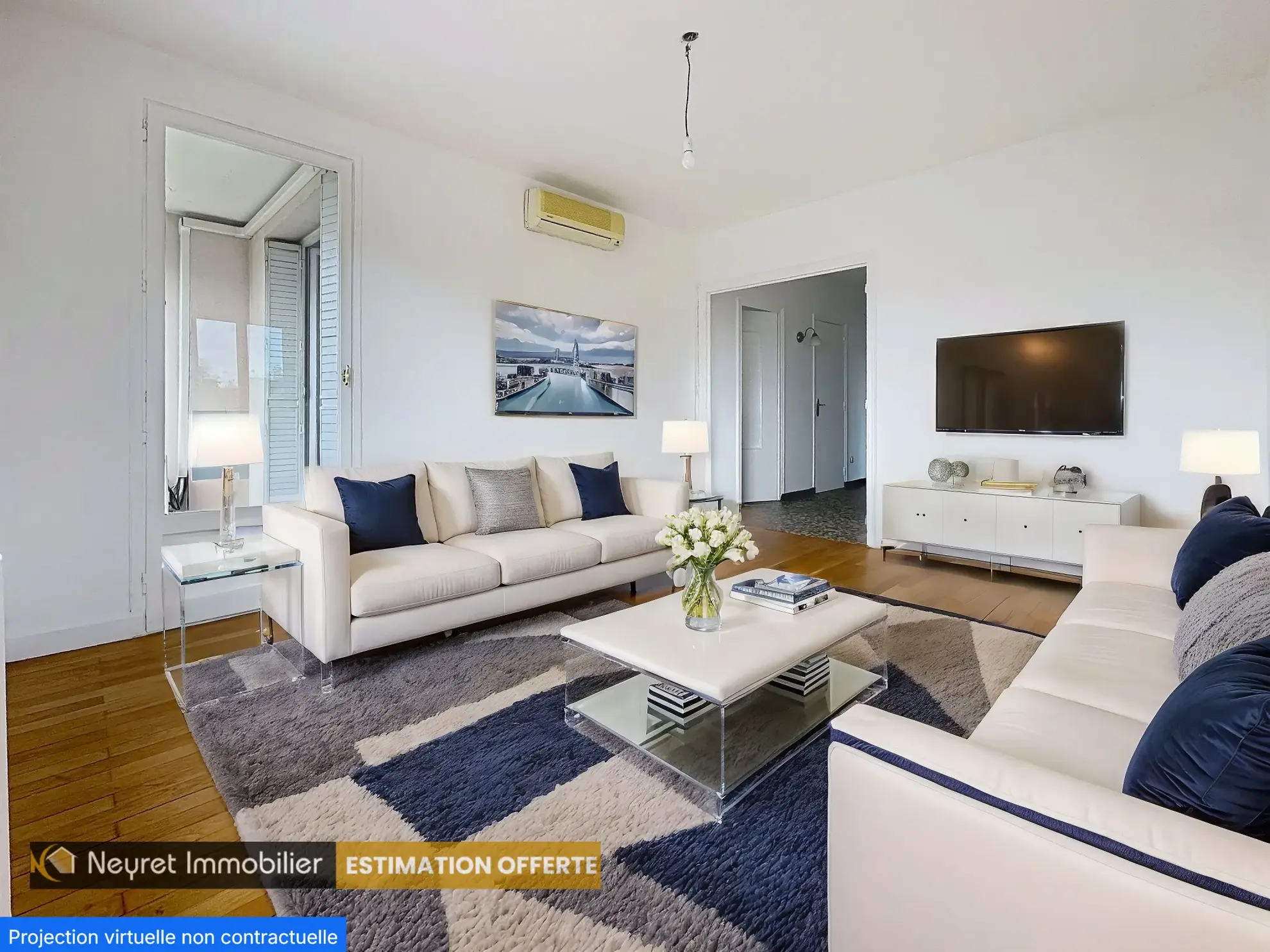Appartement T4 avec balcon, cave et parking à Grigny-sur-Rhône 
