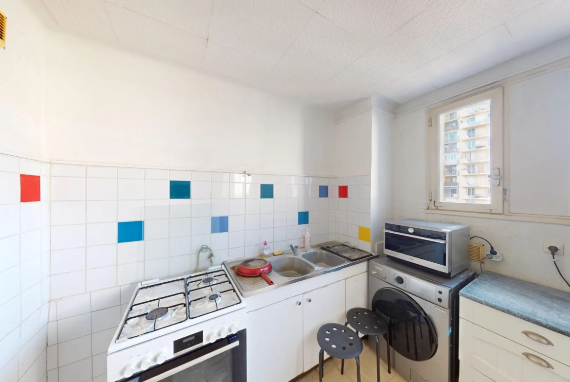 Appartement T3Bis à rénover à Montpellier Saint-Martin, idéal investissement locatif 