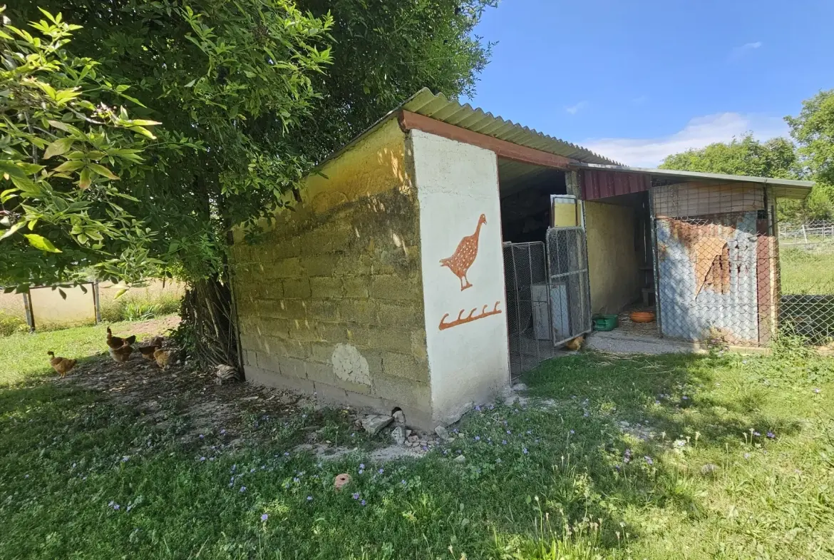 Belle maison 4 chambres avec sous-sol et jardin clos à Villeton 