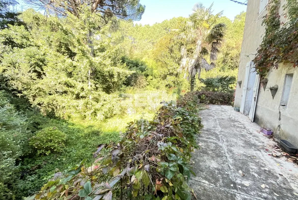 Belle maison bourgeoise 9 pièces avec cave et terrain à Saint-Jean-de-Valeriscle 