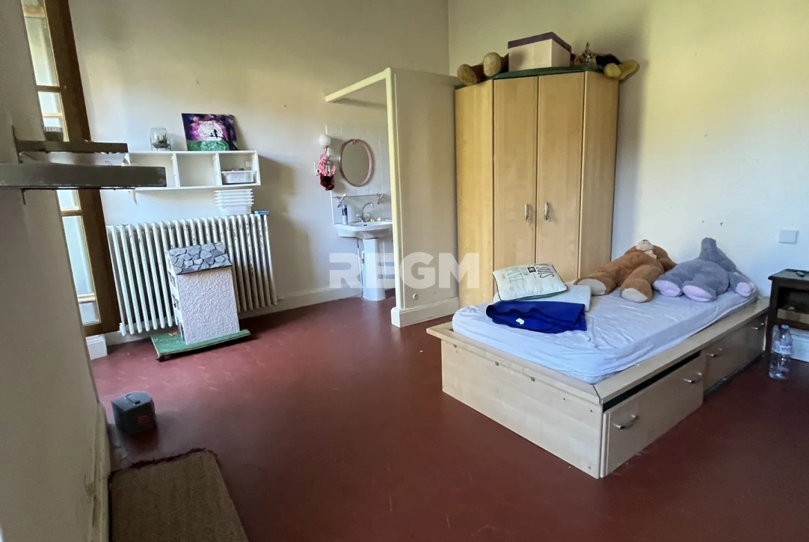 Belle maison bourgeoise 9 pièces avec cave et terrain à Saint-Jean-de-Valeriscle 