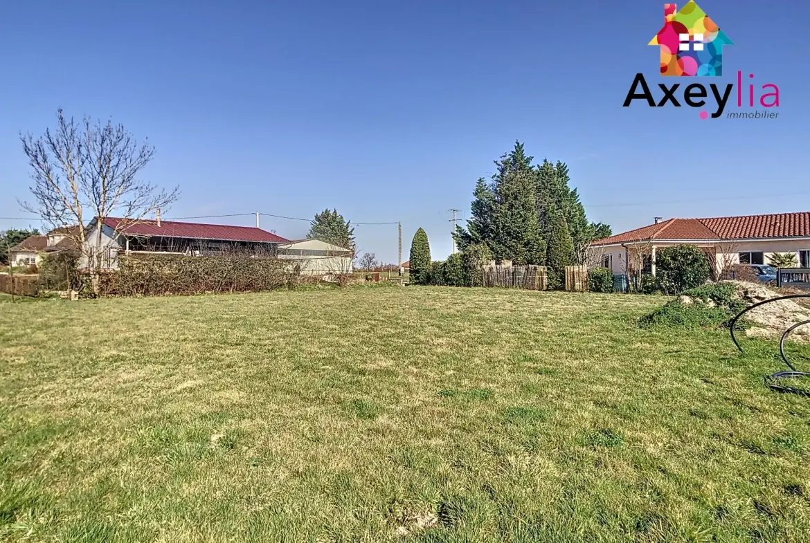 A vendre terrain constructible de 639 m² à Saint Romain la Motte 