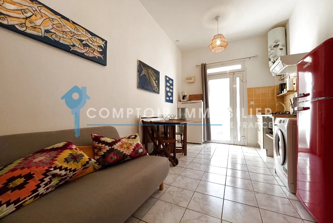 Appartement T2 à vendre à Sète, 27 m², quartier des pêcheurs, calme et central 