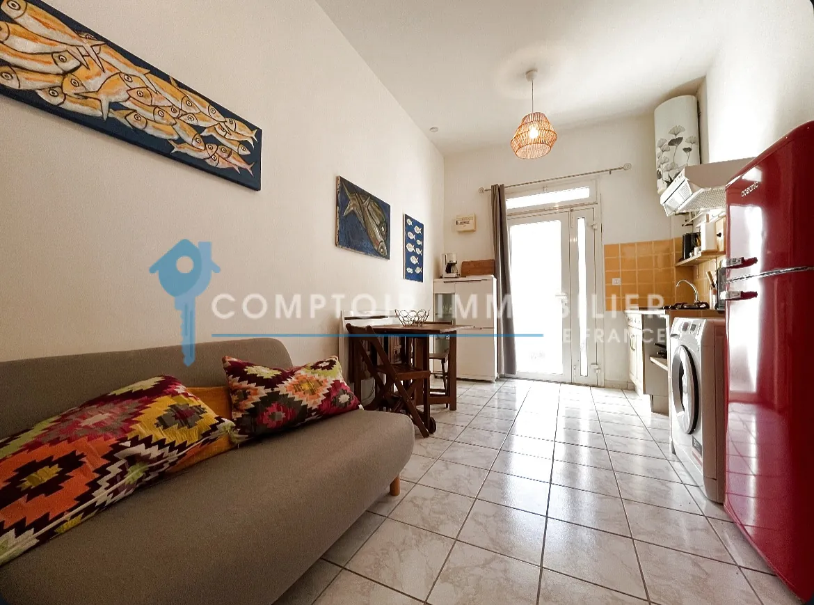 Appartement T2 à vendre à Sète, 27 m², quartier des pêcheurs, calme et central 