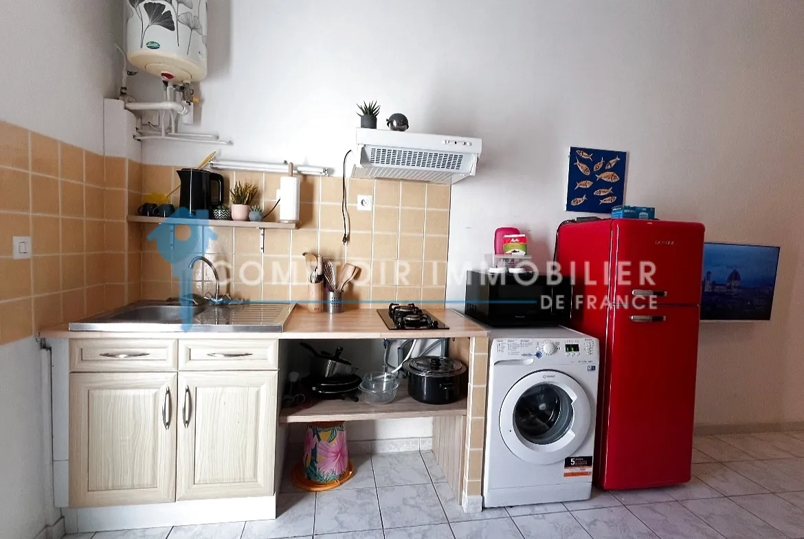 Appartement T2 à vendre à Sète, 27 m², quartier des pêcheurs, calme et central 