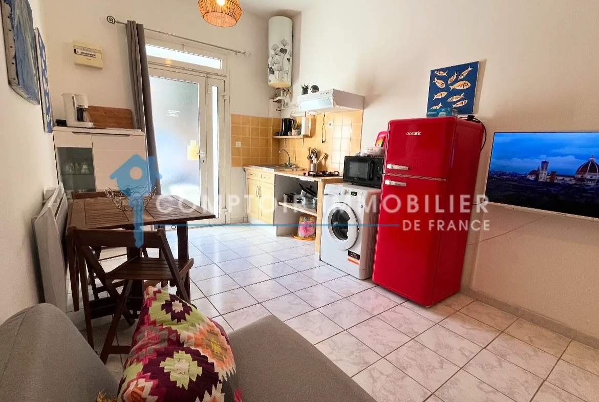 Appartement T2 à vendre à Sète, 27 m², quartier des pêcheurs, calme et central 