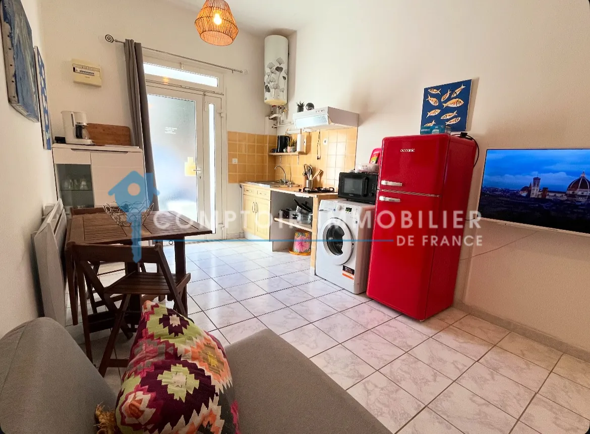 Appartement T2 à vendre à Sète, 27 m², quartier des pêcheurs, calme et central 