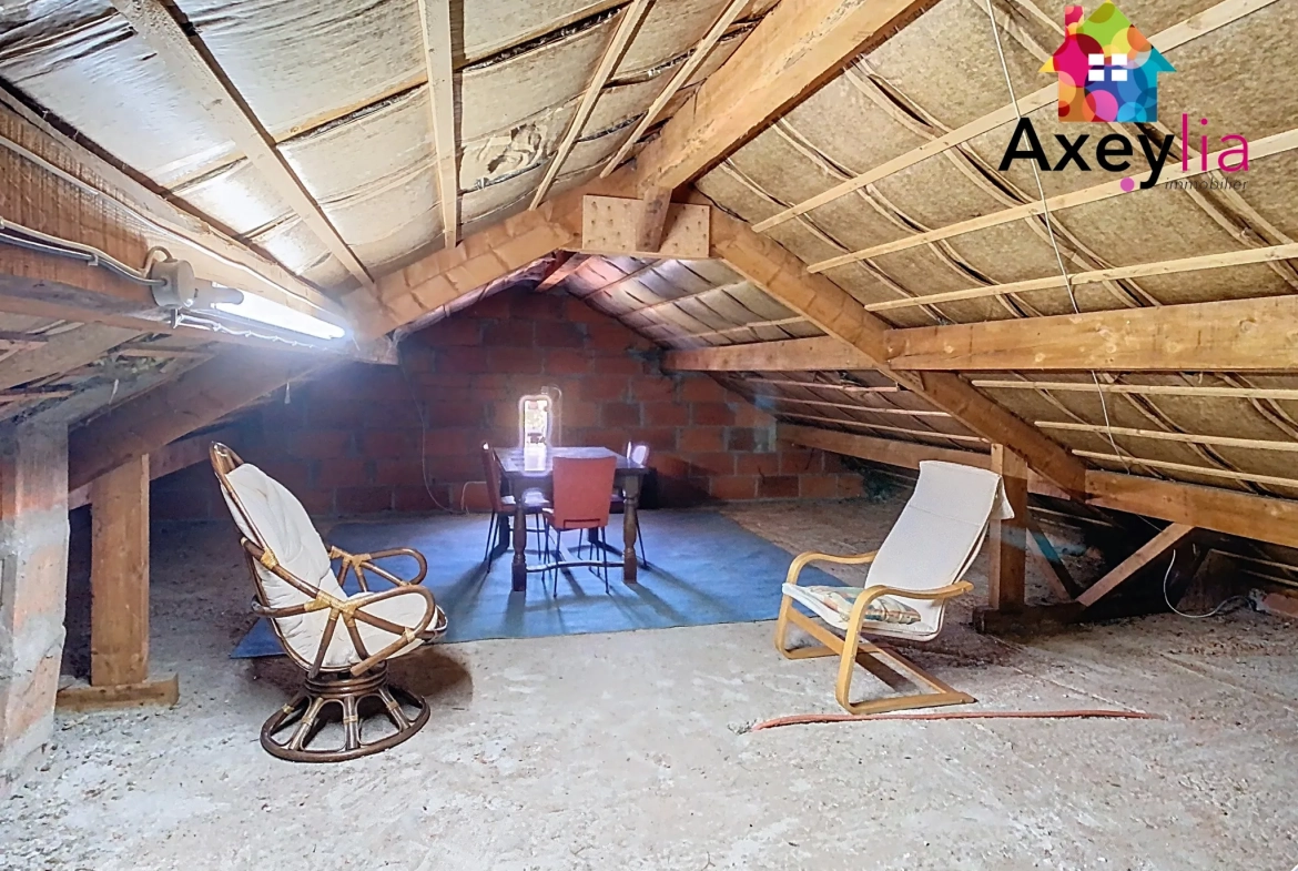 Maison à vendre avec vue dégagée et terrain arboré de 1400 m² à Saint-André d'Apchon 
