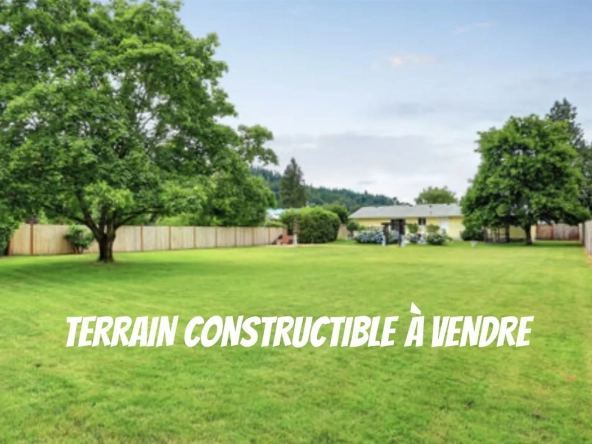 Terrain constructible de 1009 m² dans un village proche de Ganges