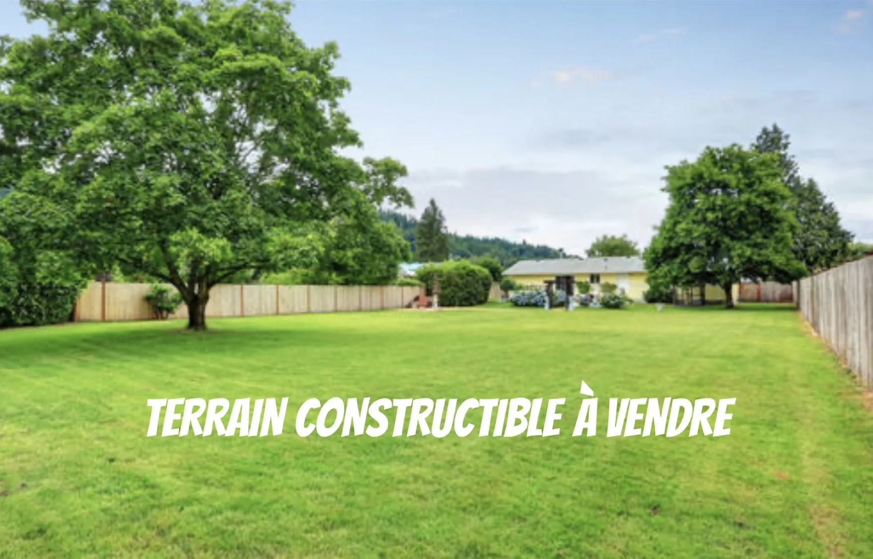 Terrain constructible de 1009 m² dans un village proche de Ganges 