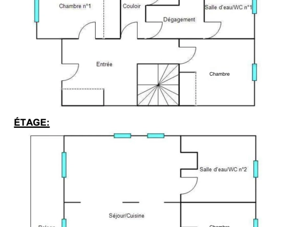 Maison familiale 5 pièces avec vue sur Millau et garage à Creissels 